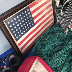 American Flag With Frame!
