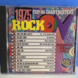 1975 Rock On: Top 40 Chartbusters CD Original Hits Compilation Classic Rock Disc