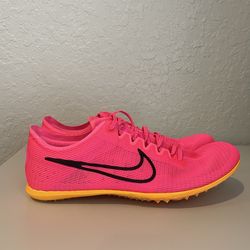 NEW Nike Men's SIZE 12 Zoom Mamba 6 Pink Racing Track & Field Spikes DR2733-600