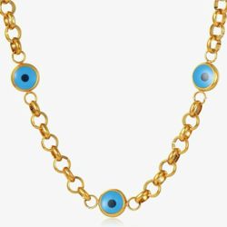 Glasses Chain Holder Blue Evil Eyes $5 - New