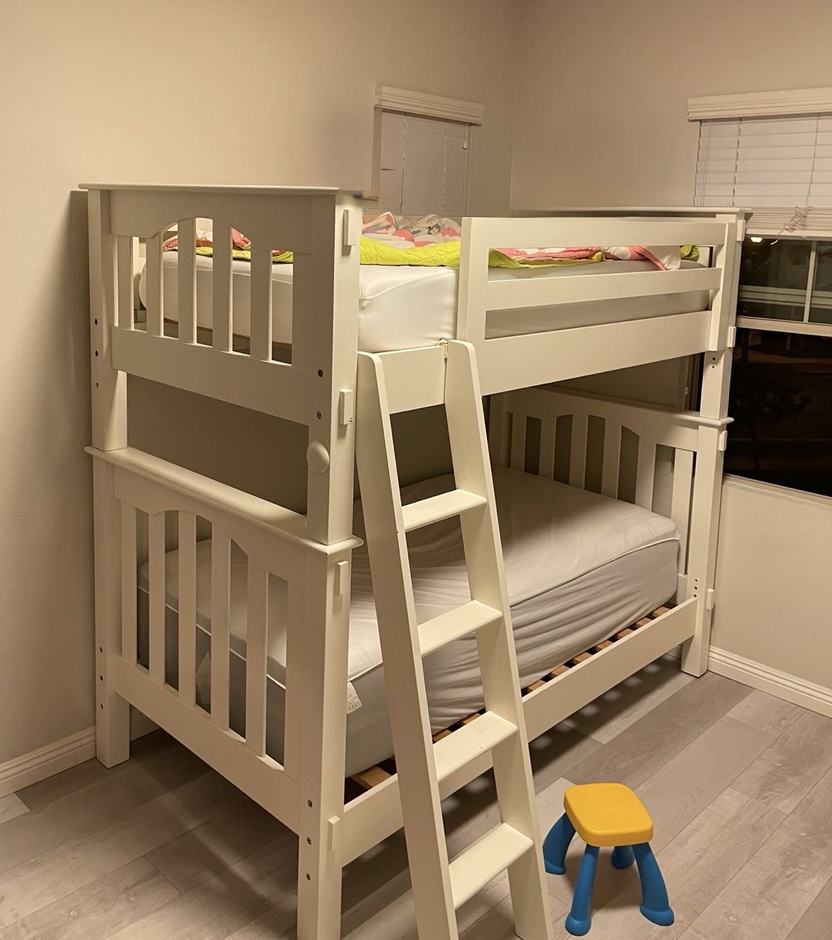 White Wooden Bunk Bed Crate And Barrel