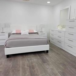 Brand New Queen Bedroom Set with Mattress / Juego de Cuarto Queen con Colchón Nuevo a Estrenar …. Fast 🚚