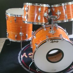 Ludwig Vintage 1968 Mod Orange Hollywood Drum Set