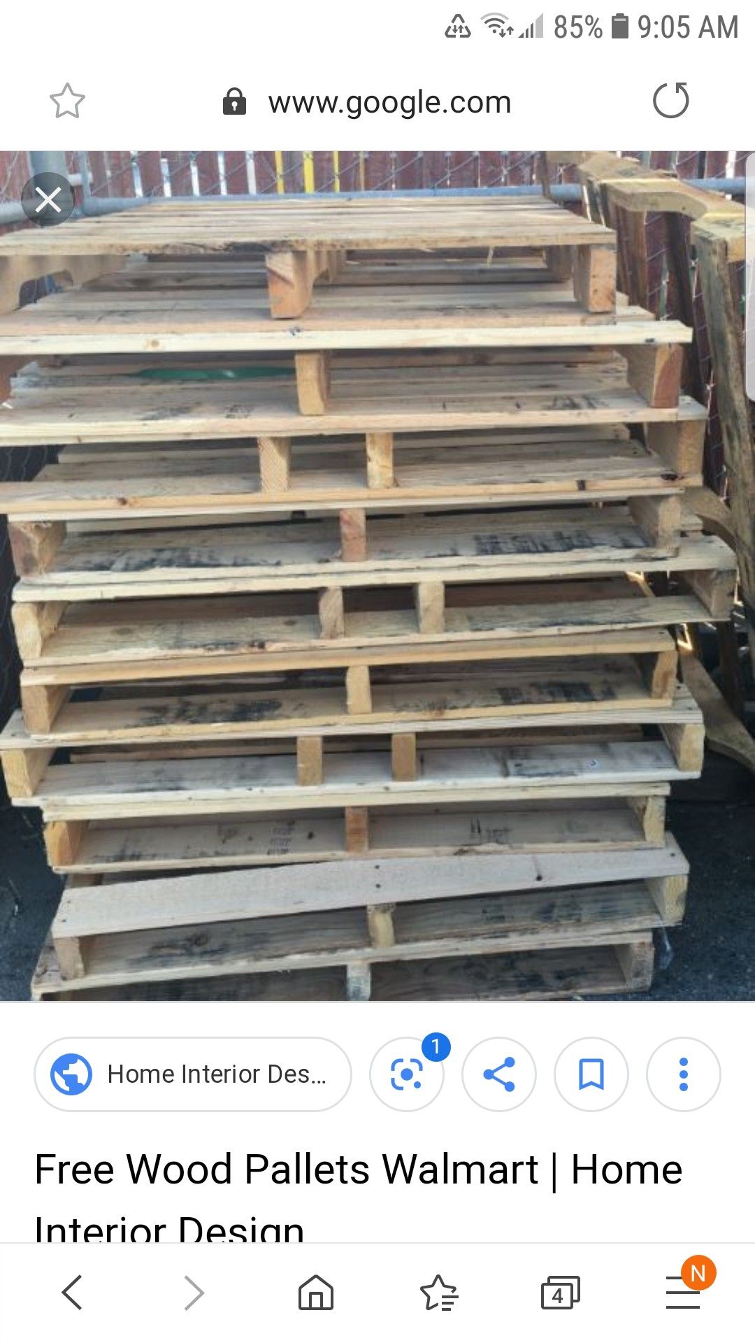 Free wooden pallets