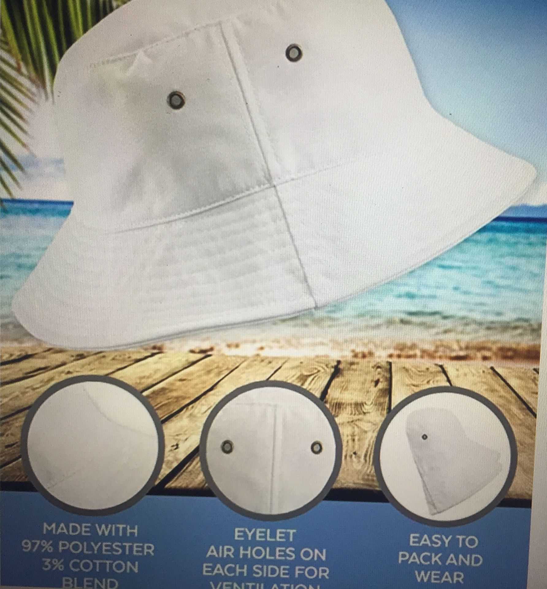 Sun Hat for men/women UPF 50 UV protection fishing safari beach boating/ bucket hat