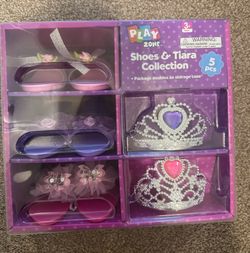 Pretend Play Shoes and Tiara Set