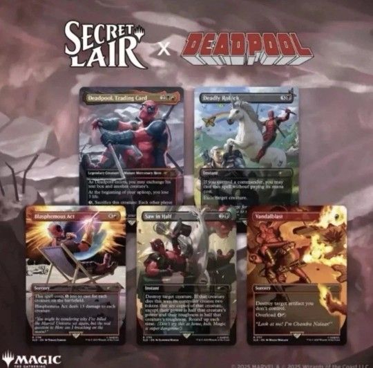 Deadpool X Secret Lair *Non Foil Sealed*
