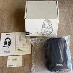 Bose A20 Aviation Headset Dual Plug Cable With Bluetooth 