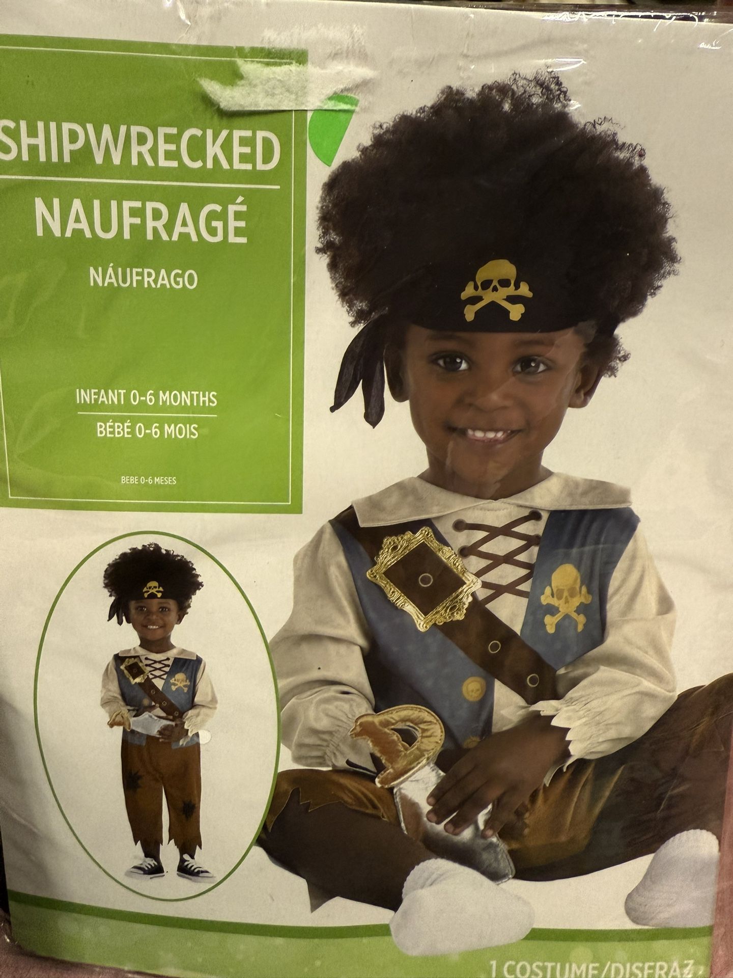 Pirate boy costume Size 0-6 Months 