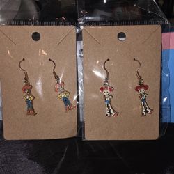 Earrings Toy Story Design 