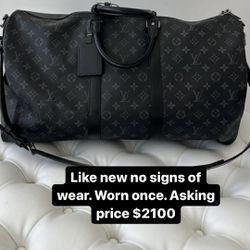 Louis Vuitton Keepall Bandouliere 55 Duffel Bag