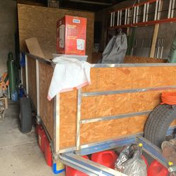 Wooden utility trailer