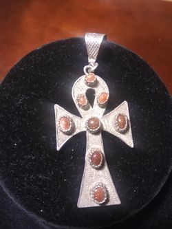 925 ank pendant with sandstone