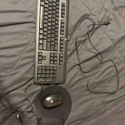 HP Wired Mouse (with mousepad) and Keyboard