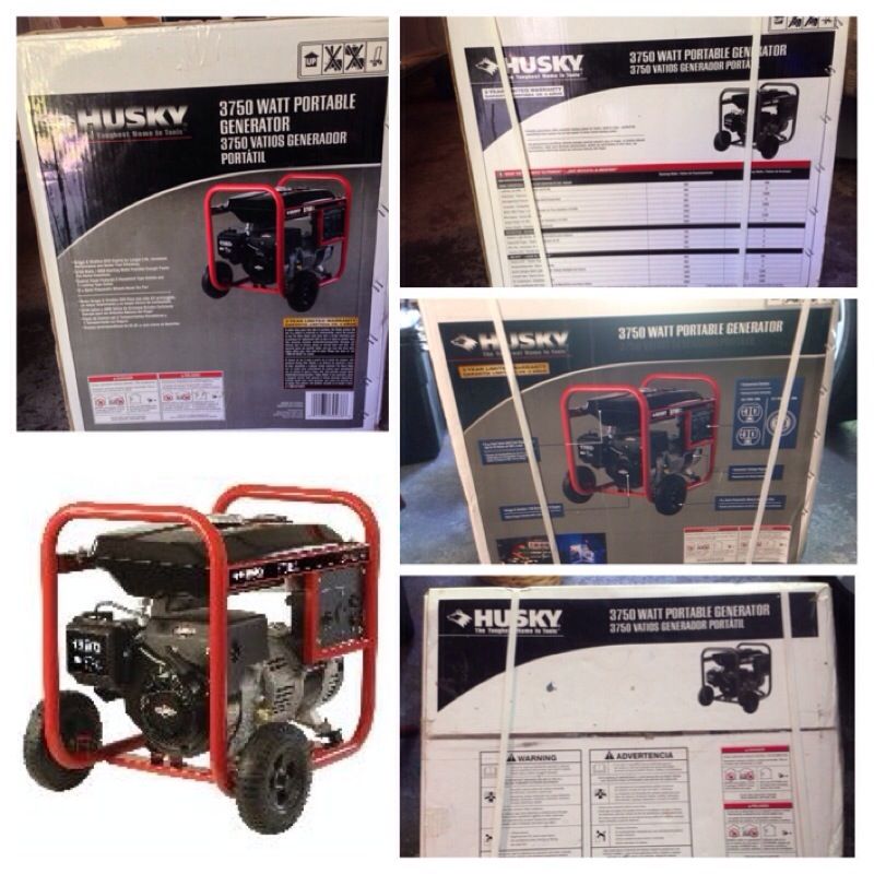 Husky 3750 Watt Portable Generator - Brand new in unopened box!