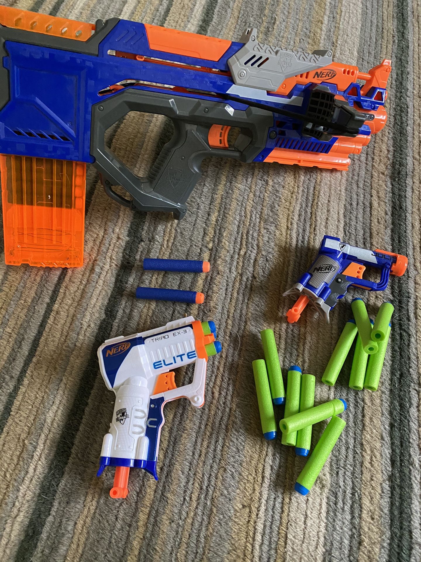 Nerf guns, lot of 3. crossbolt and 2 others