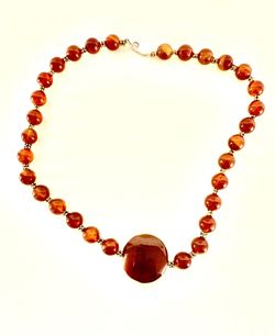 Vintage Agate Necklace 