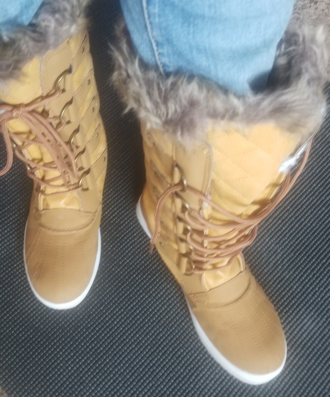 Women Brown Winter Snow Boots 8