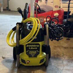    Ryobi 2000 psi and 1.2 GPM 
