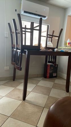 Table with four chairs