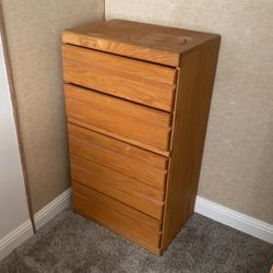 Wooden Desk, Drawers, and file cabinet
