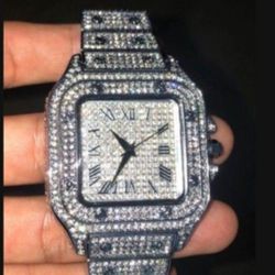 Mens Heavy BlINGED CRYSTAL HIP HOP Watch