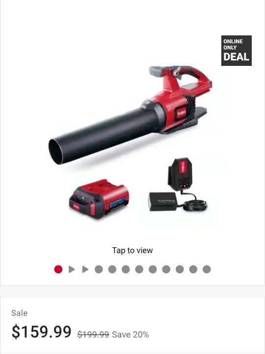 Leaf Blower Kit  TORO - New in a BOX 110MPh 565CFM