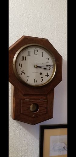 Antique Seth Thomas School Room Clock