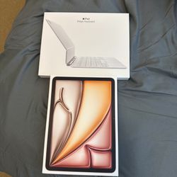 New/ Latest iPad Air (M4) Cellular Unlocked && New Apple Magic Keyboard Bundle - 