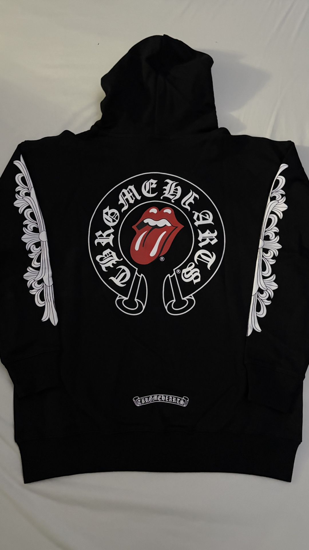 Men’s Black Chrome Hearts x Rolling Stones Hoodie