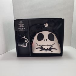 NIGHTMARE BEFORE CHRISTMAS -Jack Skellington Big Face Crossbody Bag 3 Piece Gift Set