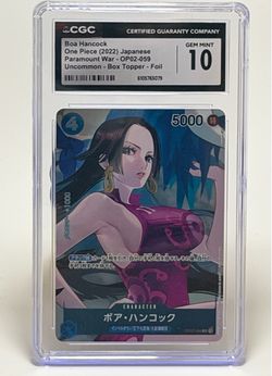 Boa Hancock One Piece CGC 10 Gem Mint Foil Card