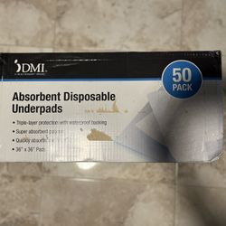 Underpads/ Pee Pee Pads 50 Pack 