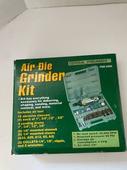 Central pneumatic air dye grinder kit