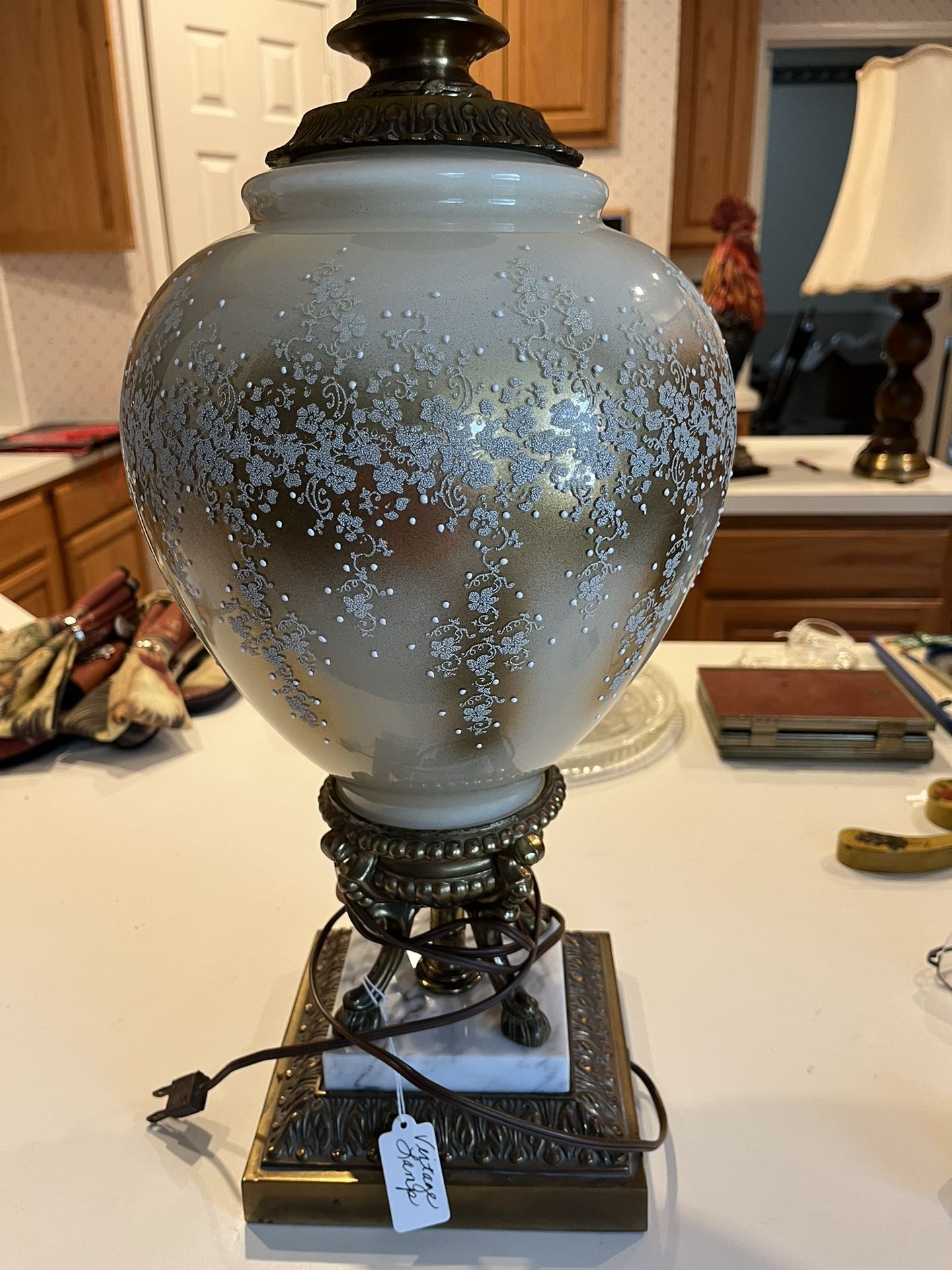 Antique Gold Leaf Lamp