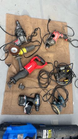 Cheap tools! Drills sawzall grinder blower.