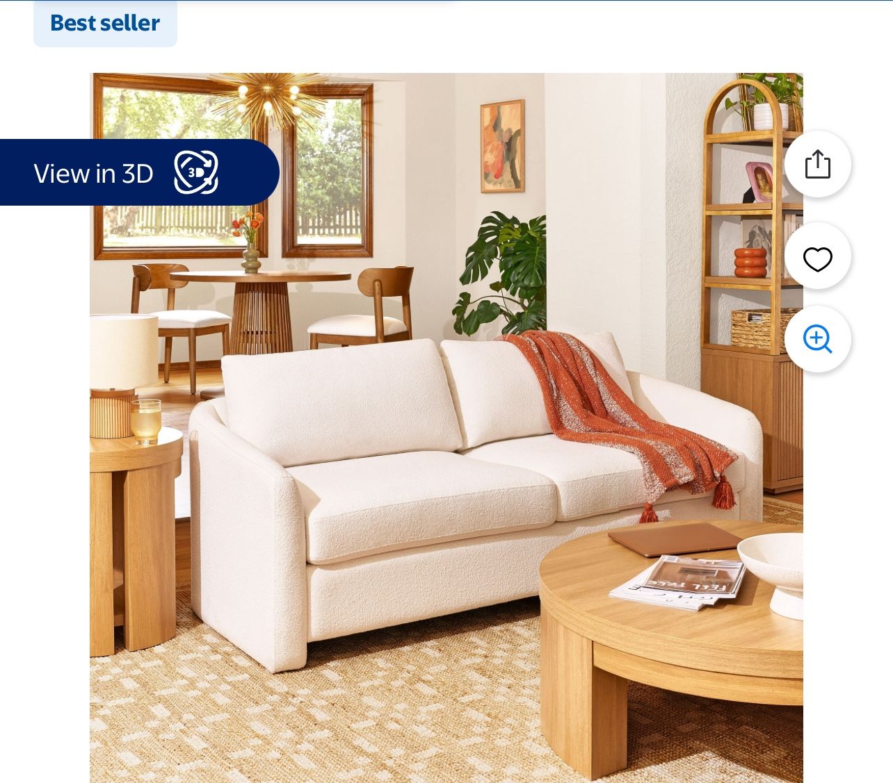 BEAUTIFUL BY DREW SOFA AND OTTOMAN BEST OFFER !! IKEA CHENILLE
