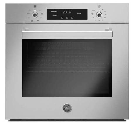 Bertazzoni Professional Series PROF30FSEXV 30 Inch Single Convection Electric Wall Oven with 4.1 Cu. Ft.