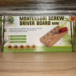 Montessori Screw Driver Board Set for Kids Basic Skills Educational Learning Toy