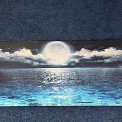 Blue Moon Wall Painting 