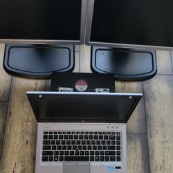 Core I7 Laptop W Hub And Monitors