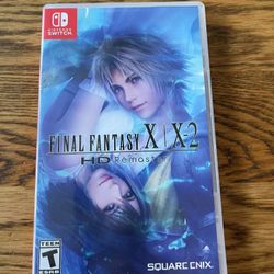 Final Fantasy X And X-2 HD Remastered Nintendo Switch Turn Based RPG Square Enix (Code For X2 Already Redeemed)