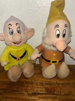 Disney Dopey & Doc Plush Toys