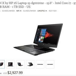 LAPTOP GAMING OMEN X by HP 2S LAPTOP 15-dg0020nr