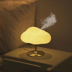 Cloud Shaped Aromatherapy Essential Oil Diffuser + Light