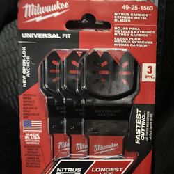 Milwaukee Nitrus Carbide Blades 3 pack