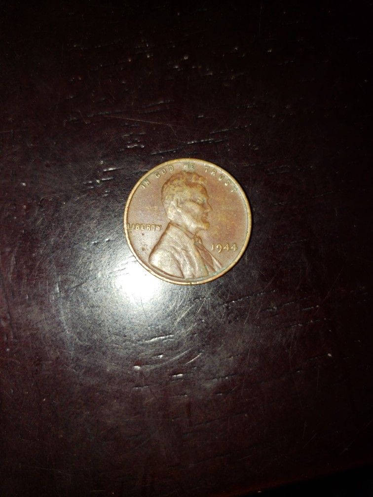 rare 1944 wheat penny cent coin