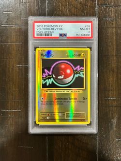 Pokemon TCG PSA 8 Voltorb Evolutions Reverse Holo 39/108 ENG 2016