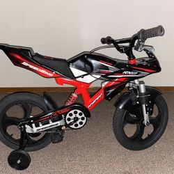 Hyper Bicycles 16in Kids Mag Wheels Motobike, Black/Red