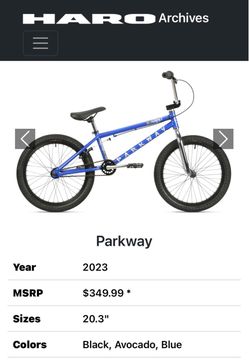 Haro Parkway BMX Bike 2023